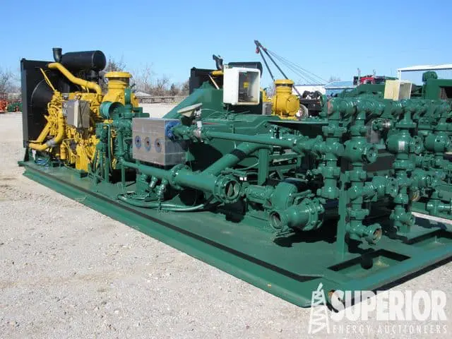 (1 of 2) KERR T-60 Triplex Mud Pump p/b CAT C-18 w/ Low Hours! – YD1
