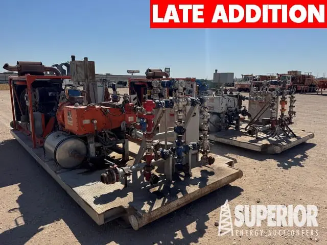 (2) CARE INDUSTRIES 600HP Reverse Pumps EA p/b DETROIT Series 60 Eng - YD1 DY1