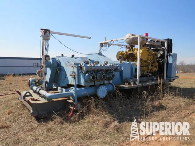 (1 of 2) WEATHERFORD MP10 1000HP Triplex Pumps EA p/b CAT 3508C Engs-DY1 YD9