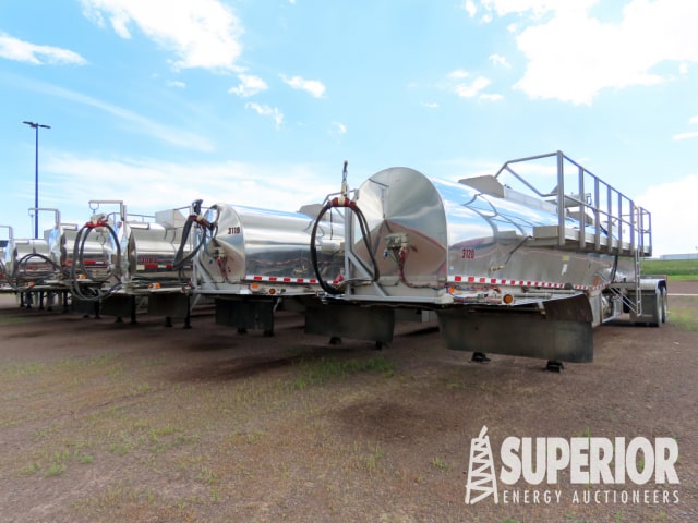 (13) 4000-Gal Stainless Steel Chemical Trailers
