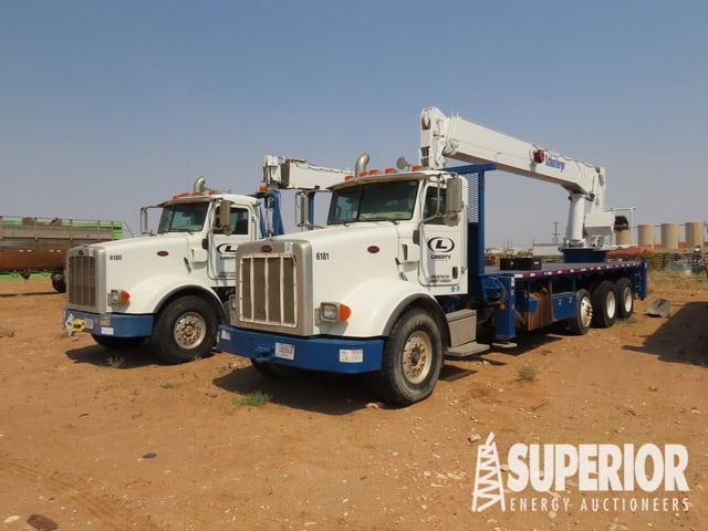 (2 of 3) PETERBILT 365 Boom Crane Trucks EA with NATIONAL 600-E2 Crane-YD5
